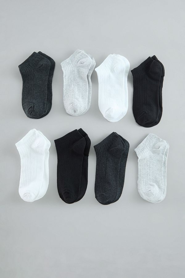 Trendyol Collection-Σετ 8 ανδρικών κάλτσες Unisex Cotton Booties - TEDAW25CO00005 1