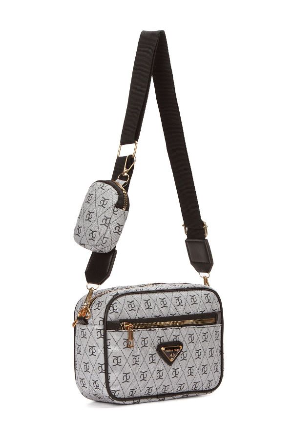 Adelina Bags Gray Crossbody Shoulder Bag Women s Bag with Wallet Trendyol