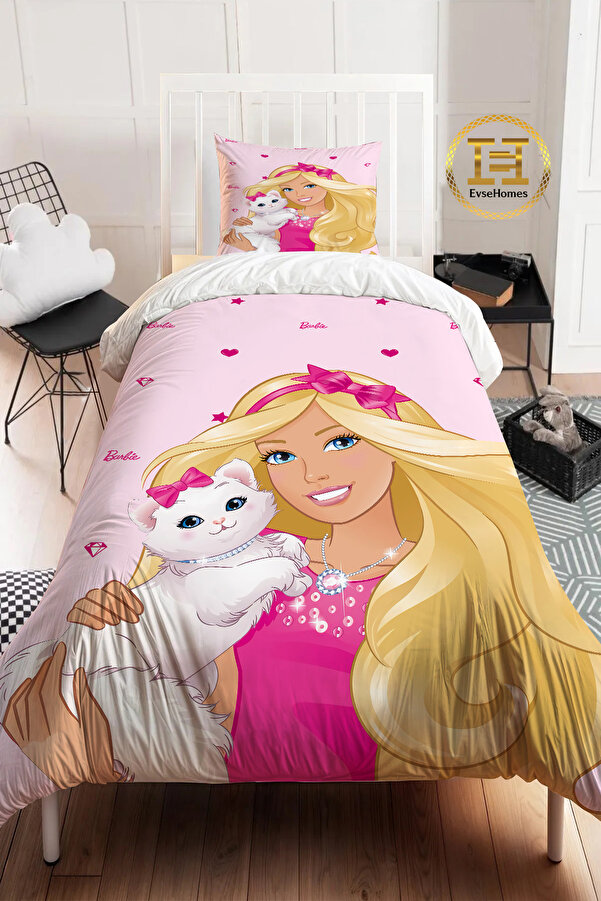 EVSEHOMES DİJİTAL BASKI BARBİE NEVRESİM TAKIMI