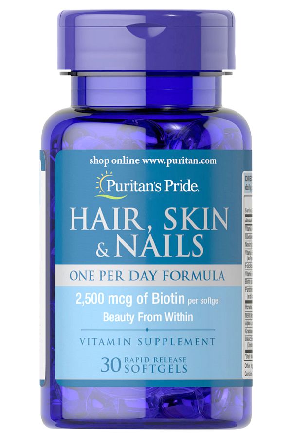 Puritan's Pride-Hair Skin & Nails Dietary Supplements, 30 Softgels 1