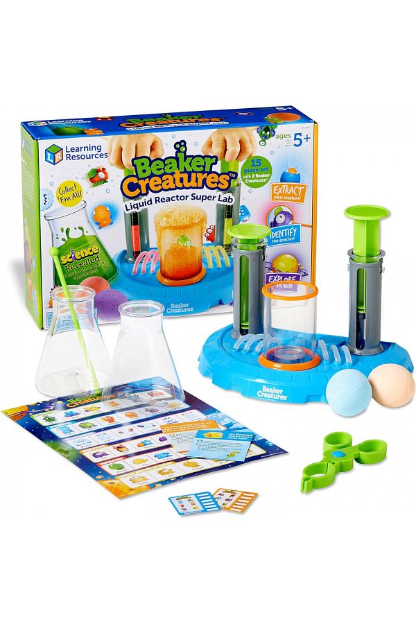 Learning Resources-Beaker Creatures Liquid Reactor Super Lab Set-LER3813 1