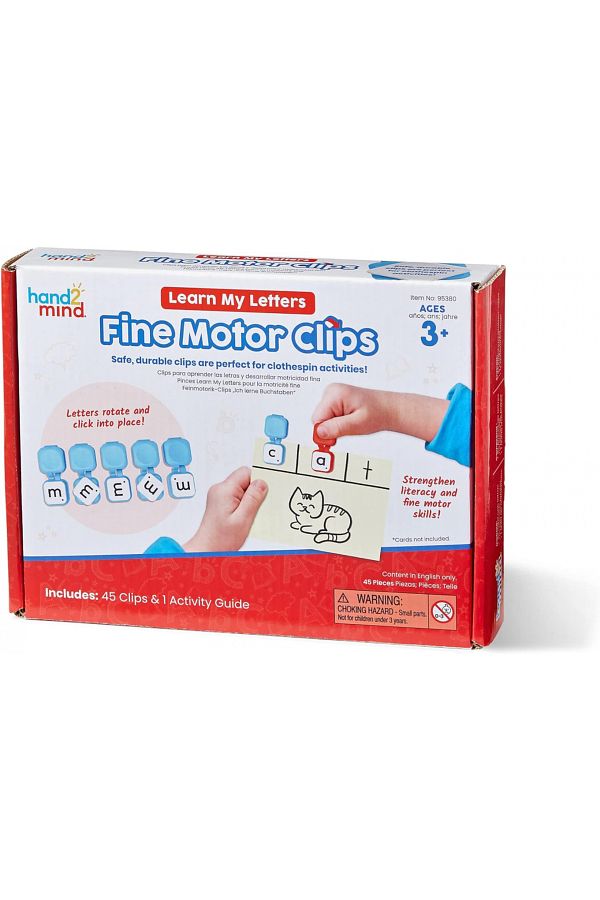 Learning Resources-Learn My Letters Fine Motor Clips-95380 1