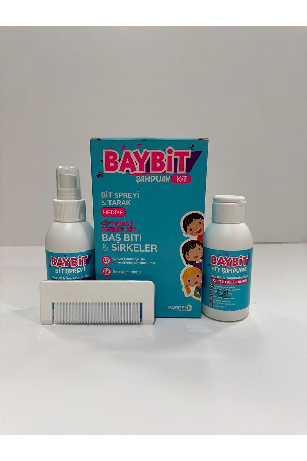 Fargen Sağlık-Baybit Bit Shampoo100Ml+100 ml Spray+ Plastic Comb 1
