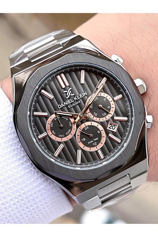 Daniel Klein-Men Wrist Watch with Inner Functions Active 30 Mt Water Resistant Fdk.13451F5 1