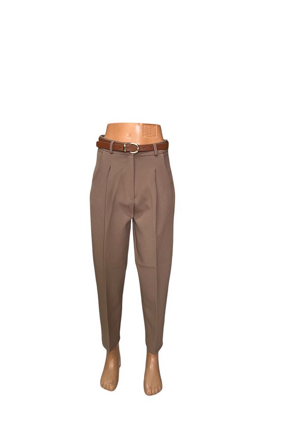 Fast Perry-Carrot Model Fabric Pants with Belt 1