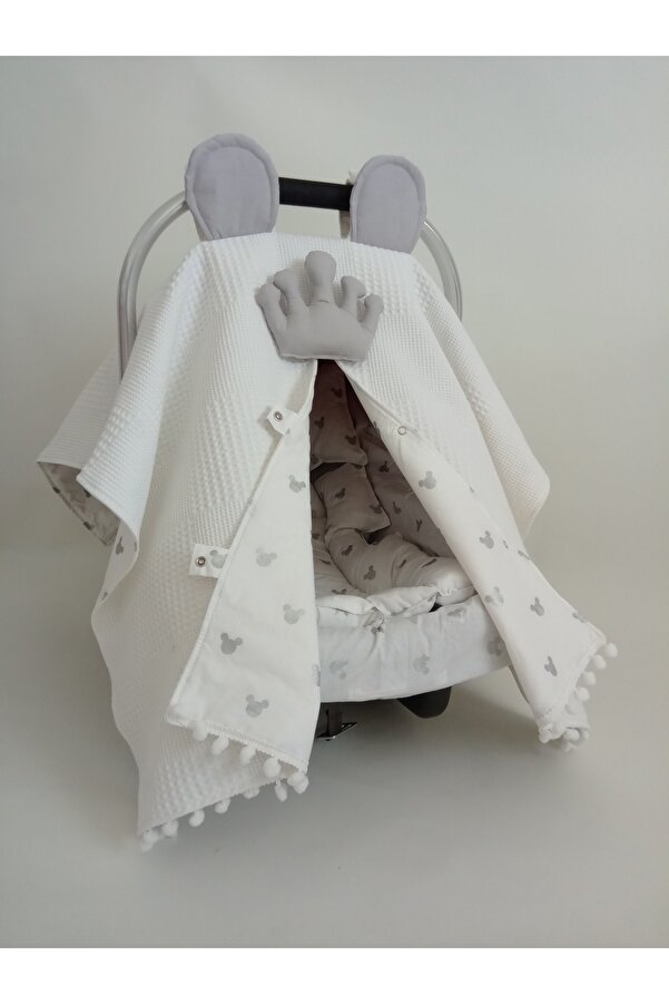 Wenaris Çift taraflı puset örtüsü 1 parça ( puset minderi ve puset çarşafı dahil değildir)