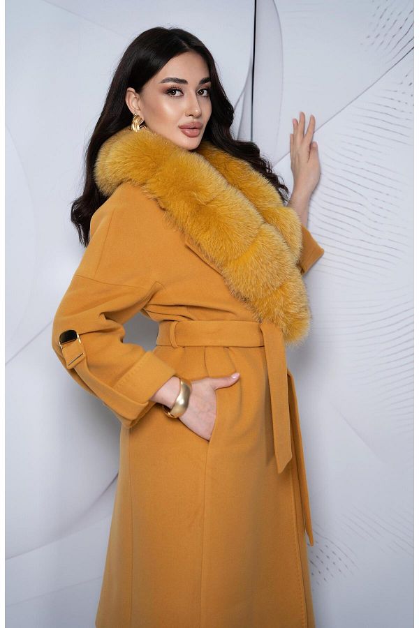 Eccim Fashion-Shawl Collar Long Women's Coat 1