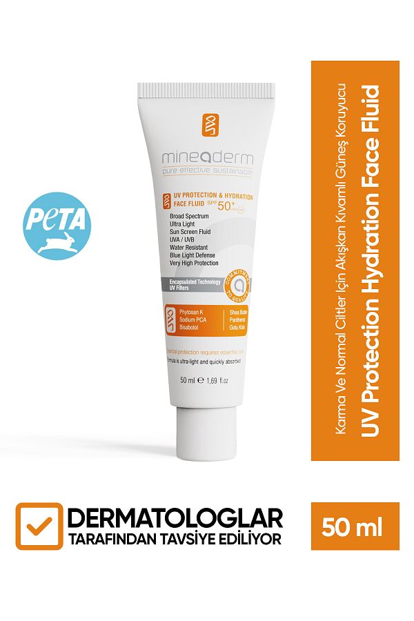 mineaderm-Fluid Consistency Sunscreen - Hydration Face Fluid for Combination and Normal Skin 1