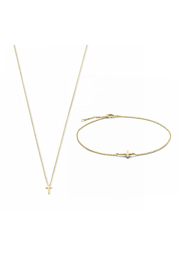 Isabel Bernard-Cadeau D'isabel 14 Karat | Gold Halskette Und Armband Geschenksets Ib90091 1