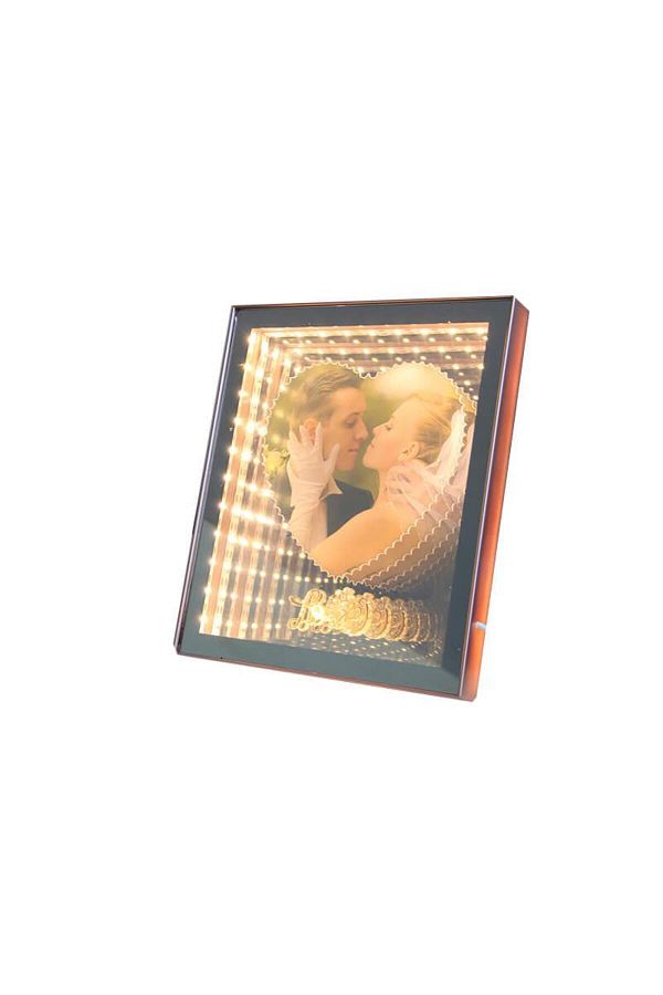 Skygo-Mirror LED Frame LED Lighted Heart Photo Frame 1