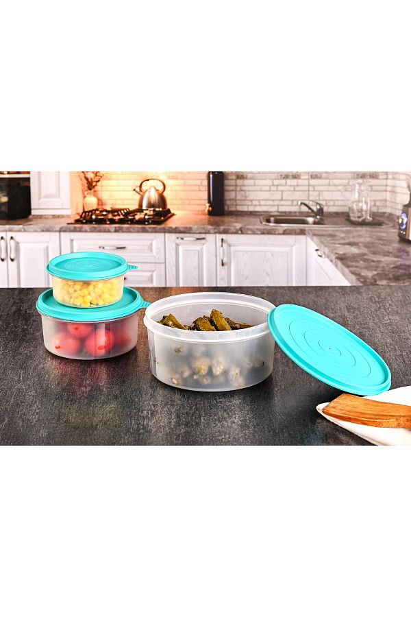 ALİNA HOME-Joker 3-Piece Round Storage Bottom 1