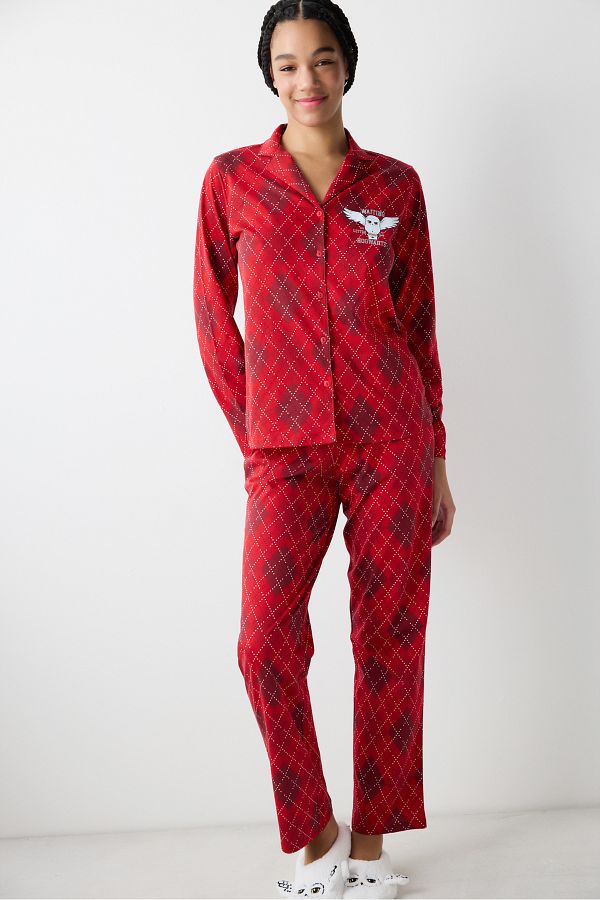 Penti-Harry Potter Lumos Rotes Hemd-Hosen-Pyjama-Set 1