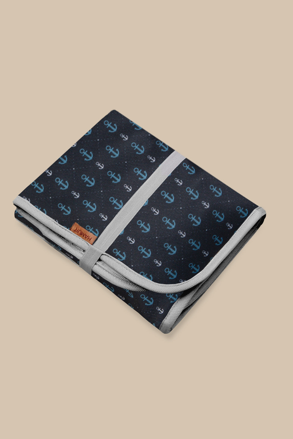 HAMUR Anne Bebek Bakım Örtüsü Yenidoğan Alt Açma Değiştirme Anchor Organizer Pedi Minderi Çift Taraflı