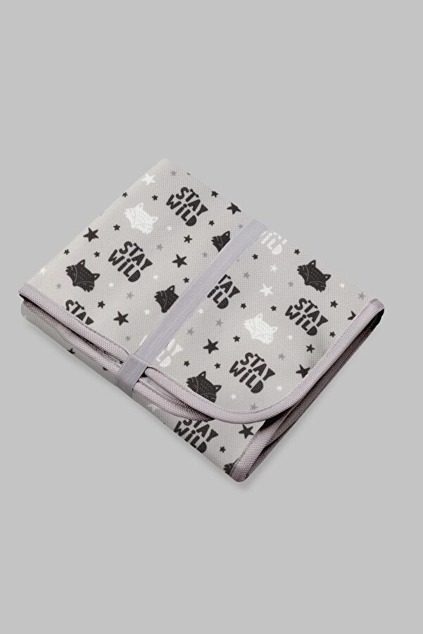 HAMUR Anne Bebek Bakım Örtüsü Alez Yenidoğan Alt Açma Değiştirme Fox Organizer Pedi Minderi Çift Taraflı