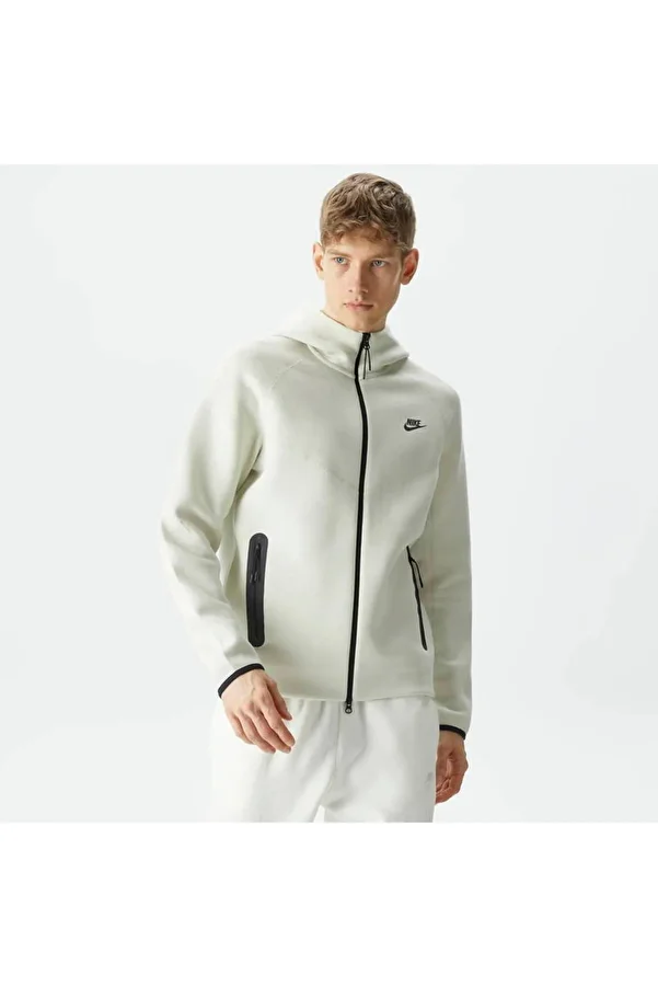 Nike-Sportswear Tech Fleece Windrunner Full-Zip Hoodie Cream Men's Sweatshirt 1