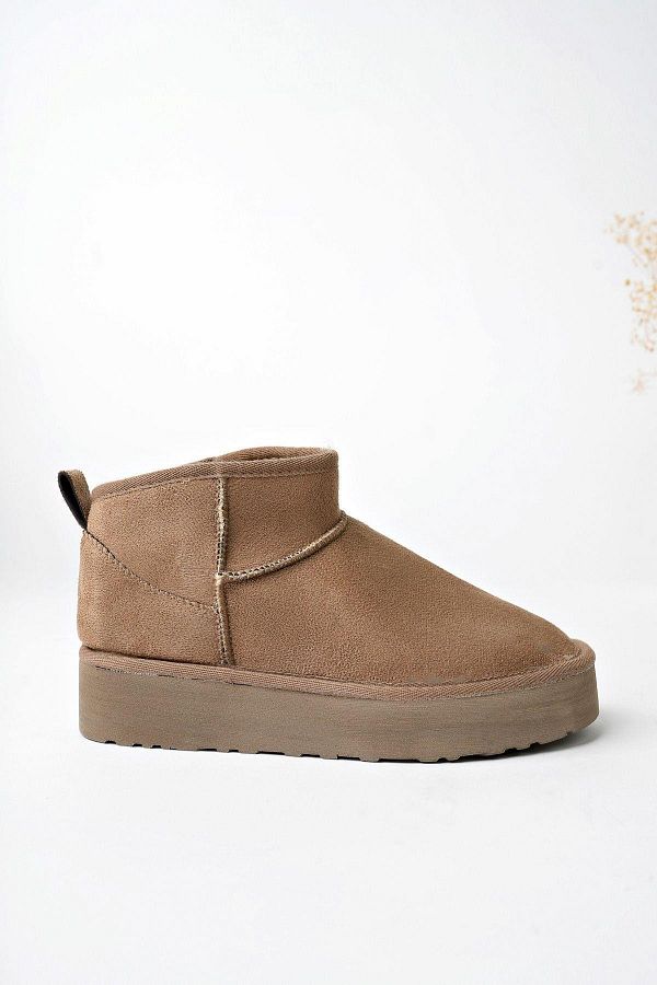 MUGGO-Hug Guaranteed Damen-Stiefeletten mit dicker Sohle und haarigem Mini-Stil 1