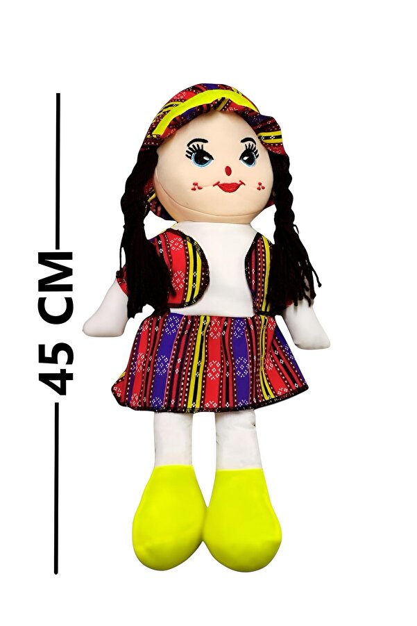 GÜZELYÜZ AVM Zeyno Bez Bebek 45 Cm Yöresel Kıyafetli