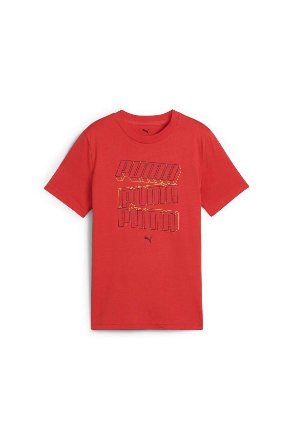 Puma-ESS LOGO LAB HOG Tee B Red Fire 1