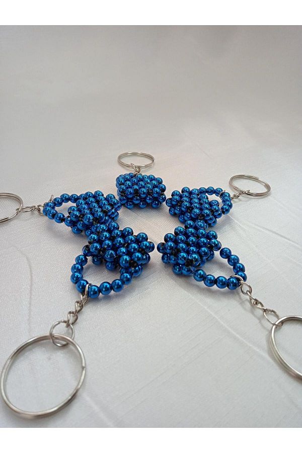 ebsa-Blue Bag Model Gift Keychain Promise Engagement Henna Birthday (5 Pcs) 1