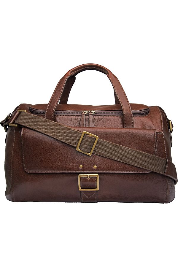 Hidesign-VESPUCCI 04 DUFFEL Brown | Premium Leather Travel Bag with Spacious Interior 1