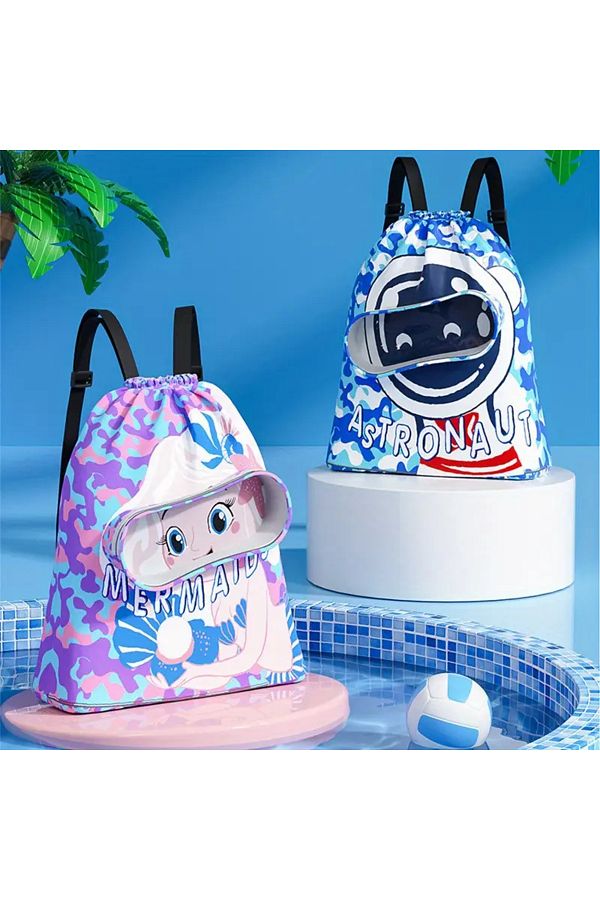 Kids-Children's Pool / Swimming Bag - Dry/Wet Compartment Feature - Waterproof 1