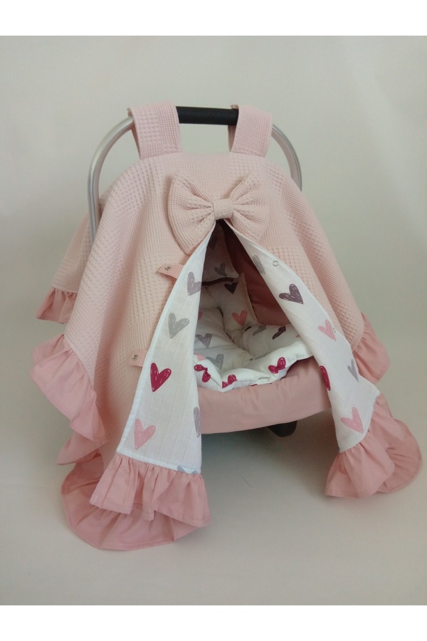 Wenaris Fırfırlı puset örtüsü 1 parça ( puset minderi ve puset çarşafı dahil değildir)