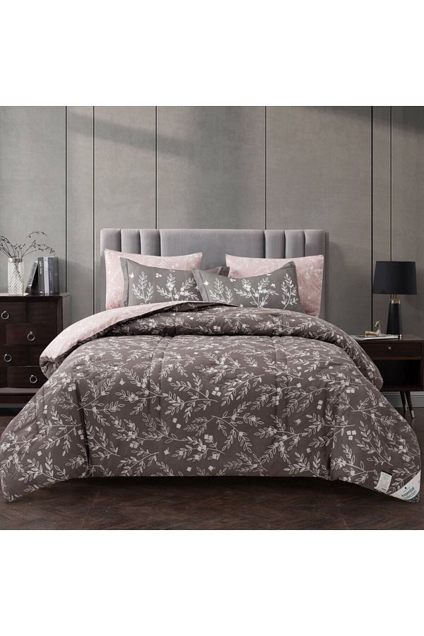 Donetella-Lightweight Printed Bedding Comforter Set, 4 Pcs Single Size Fits 170x230 Cms 1