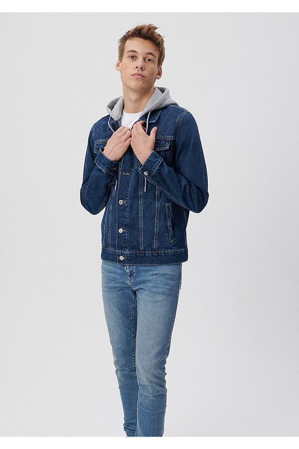 Mavi-Brandon 90er Jahre dunkle Indigo-Jeansjacke 0167934992 1