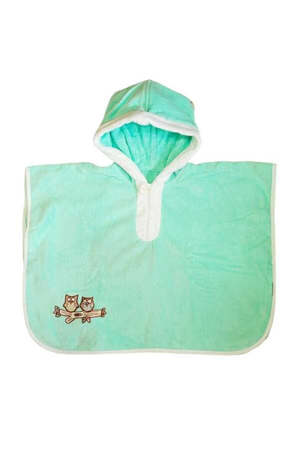 Alpar Tekstil Kapşonlu Çocuk Panço Ve Banyo Havlusu Outlet Ürün / Fener