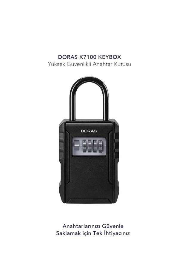 Doras-New Series AirBNB - Waterproof Encrypted Key Box Keybox with Hook 1