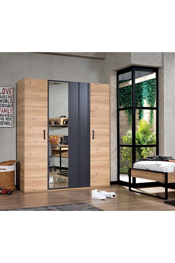 Almila Irony 4 Kapaklı Dolap