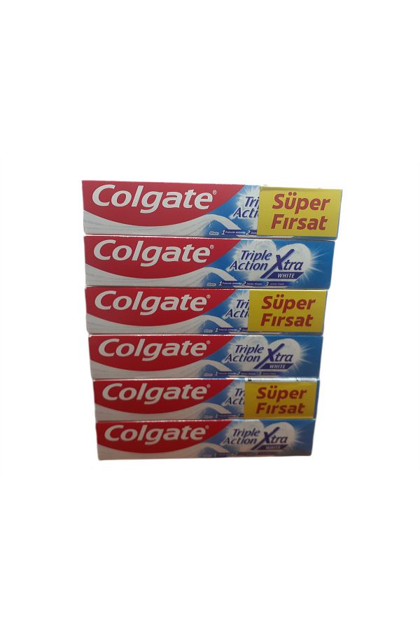 Colgate-Triple Acti̇on Xtra White 2 X 75 ml Tooth Paste 1