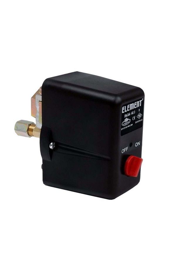 Element-2-8 Bar Hydrophore Pressure Switch - Drain, On/Off Three Phase, 1/4 Joint 1