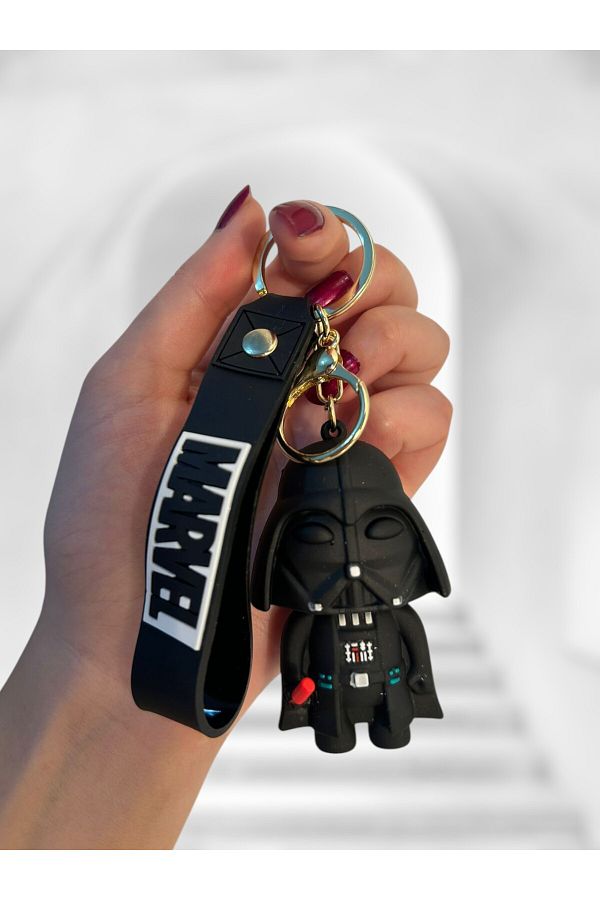 idetta-Darth Vader Three-Dimensional Large Size Silicone Keychain & Bag Ornament 1