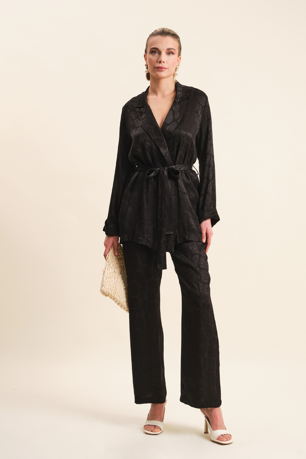 VERDA-Set dublu 100% viscoză (jachetă și pantaloni) 1