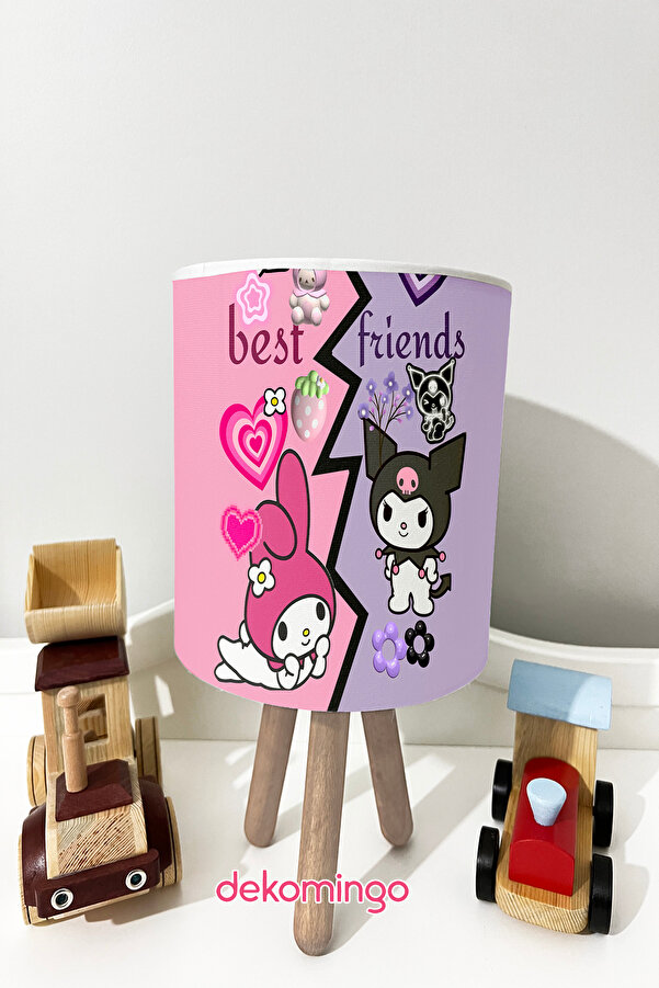 dekomingo BEST FRİENDS KUROMİ MY MELODY BEBEK VE ÇOCUK ODASI