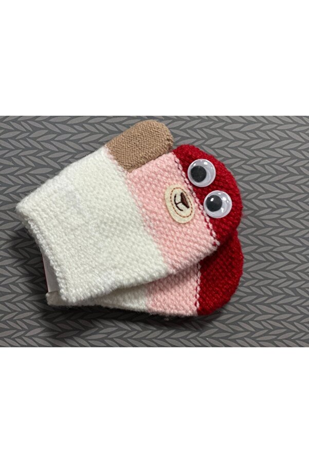 Kitti 1-3 YAŞ ANGORA  OYNAR GÖZLÜ KIZ ELDİVEN BEBE ELDİVENİ ESNEK ELDİVEN