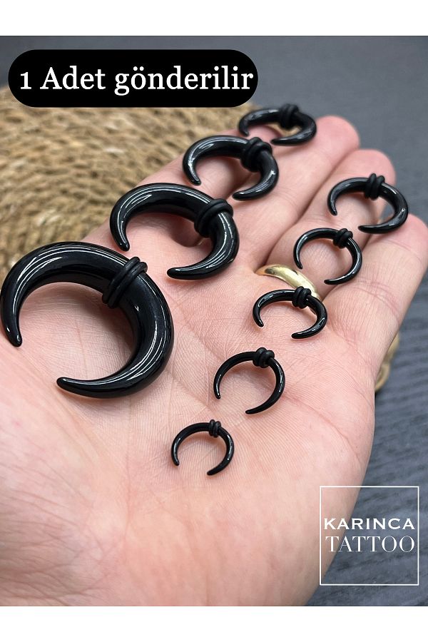Karınca Piercing-Septum Pincher Piercing Expander Ear Stretcher Gauge Buffalo Taper Plug and Tunnel Opener 1