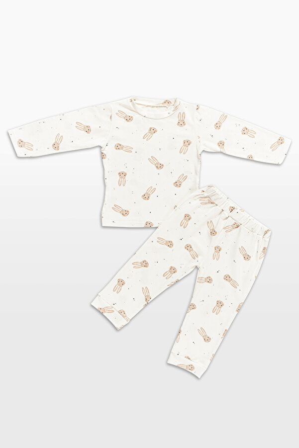 babynup Tavşan Desenli Bebek Pijama Takım