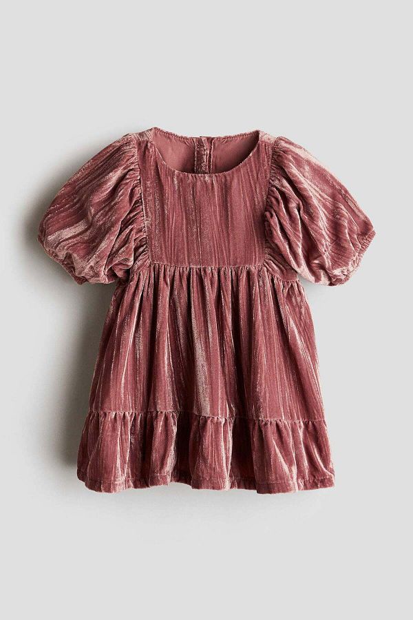 H&M-Crushed-velvet dress 1