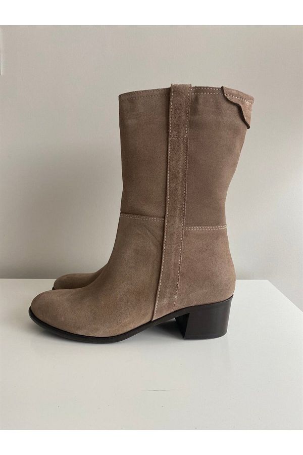 LA PASSION-Suede Mink Long Boots 1