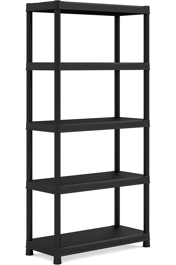 Keter-Plus Shelf Tribac Black 90x40x182cm - Practical 5-Shelf Unit for Efficient Organization 1