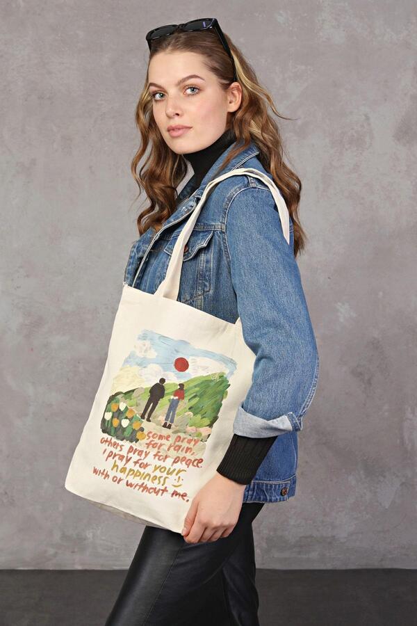 Çınar Bez Çanta-Canvas I Pray For Your Cloth Bag C0540 1