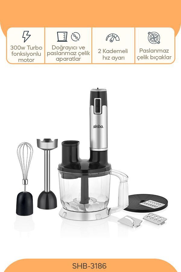 Sinbo-SHB-3186 5-Function Hand Blender Set 1