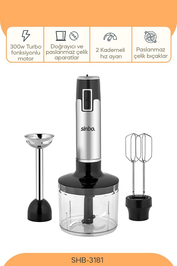 Sinbo-Shb-3181 3 Function Multi Blender Set 1