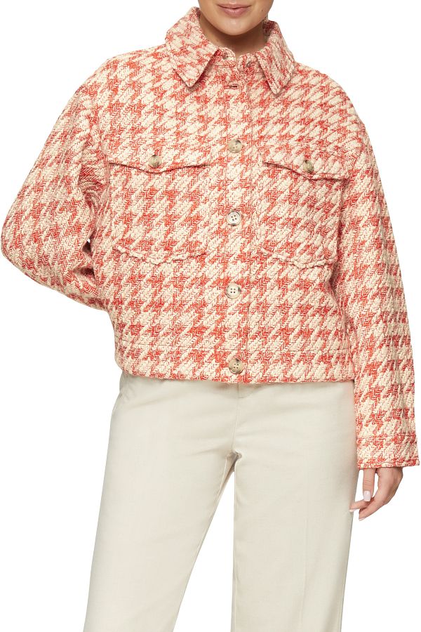 s.Oliver-Bouclé-Jacket - Shirt Collar, Shaped Design 1