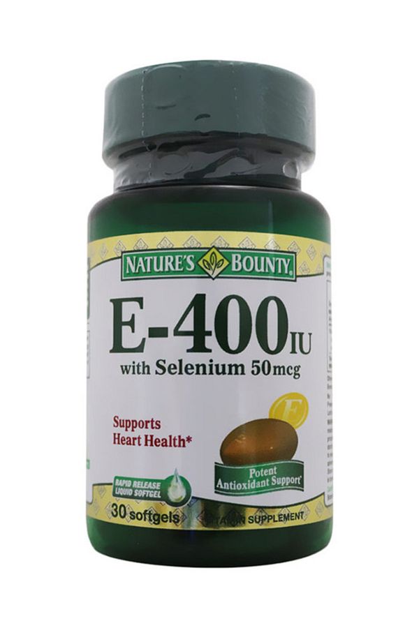 Nature's Bounty-Vitamin E-400 Iu with Selenium, 50 Mcg, 30 Softgels 1