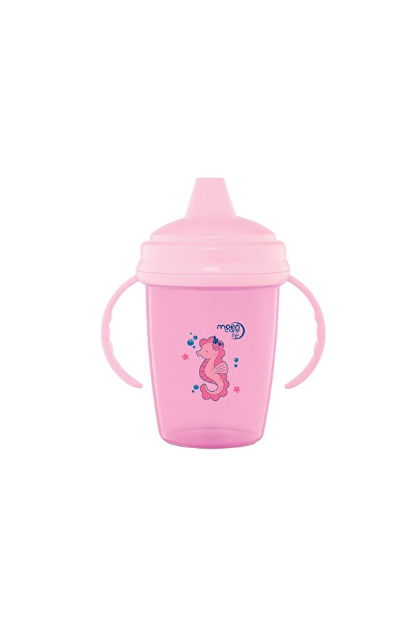 MOONCARE Life Enjoy Akıtmaz Pp Alıştırma Bardağı 240 ml (PEMBE)