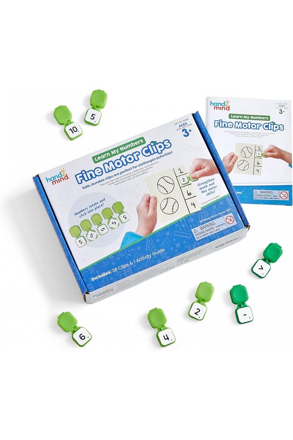 Learning Resources-Learn My Numbers Fine Motor Clips-95381 1