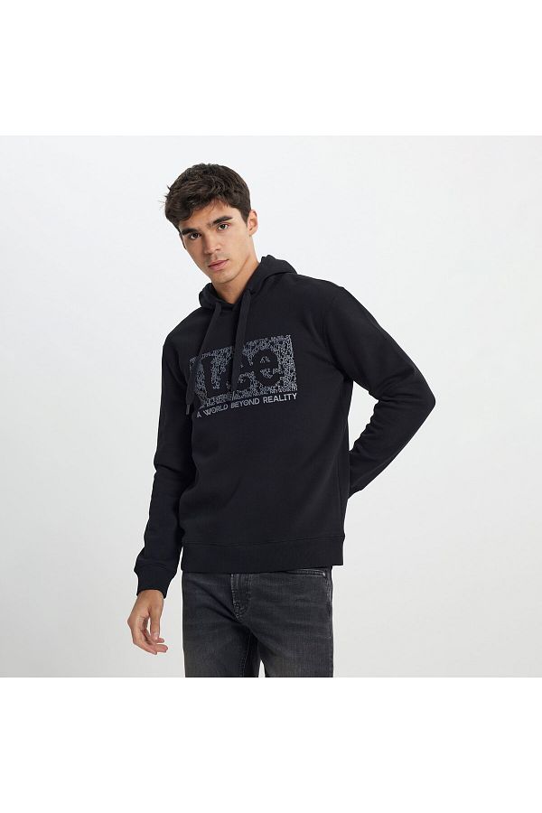Lee-Суичър Regular Fit Normal Kesim Kapüşonlu İçi Polarlı Siyah 1
